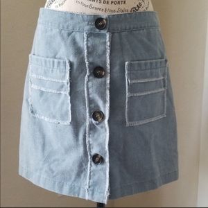 Magnolia South Denim Full Button Down Skirt